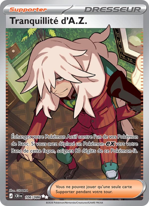Tranquillité d'A.Z. 106 Méga-Évolution Chaos Ascendant ME04