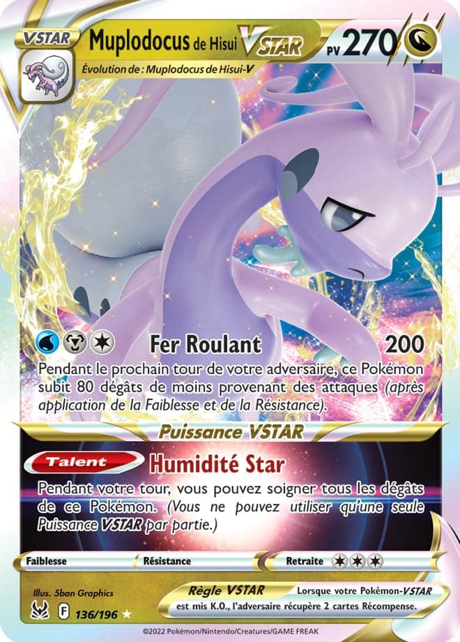 Muplodocus de Hisui VSTAR 136 Épée & Bouclier Origine Perdue EB11