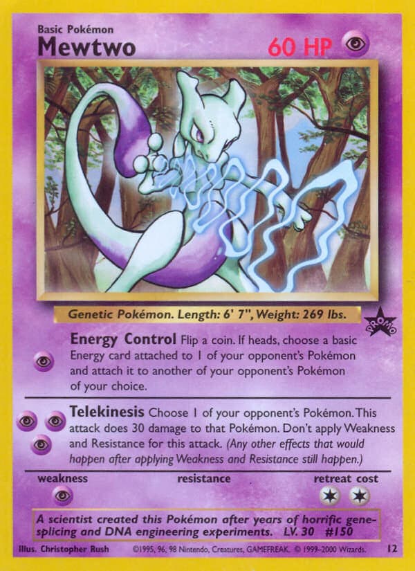 Mewtwo 012 Base Wizards Black Star Promos EN
