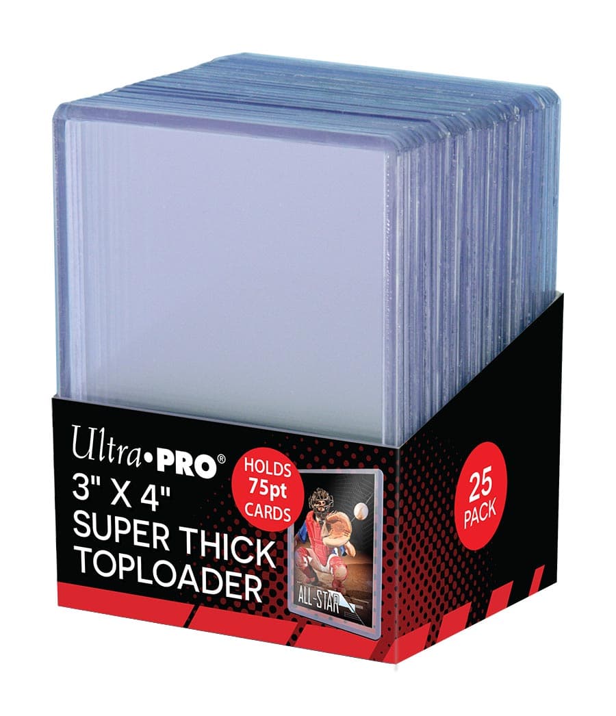 Ultra Pro - Protèges Cartes Standard Toploader Transparent et Super Épais par 25 (63 x 88 mm)
