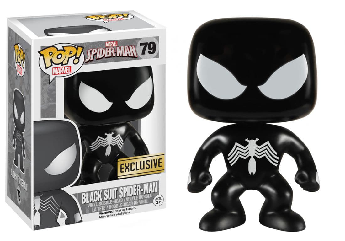 Funko Pop! Marvel: Spider-Man - Black Suit Spider-Man (Glow in the Dark) (Walgreens Exclusive)