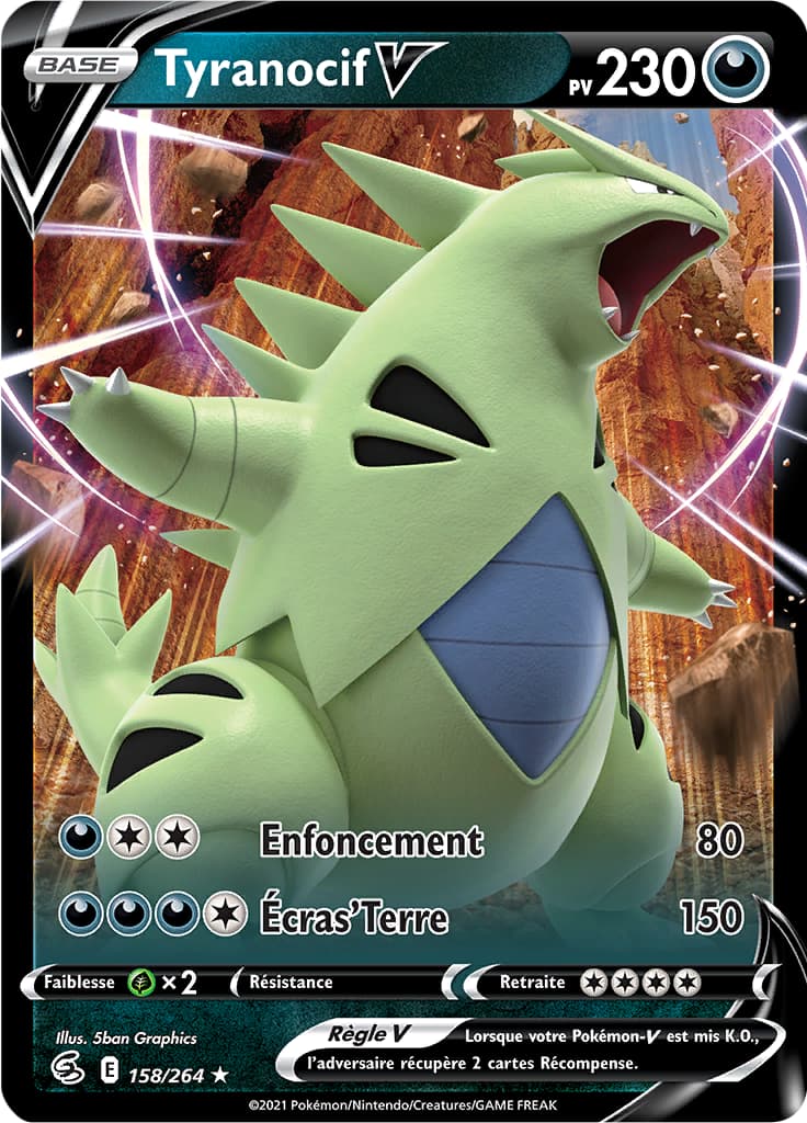 Tyranocif V 158 Épée & Bouclier Poing de Fusion EB08