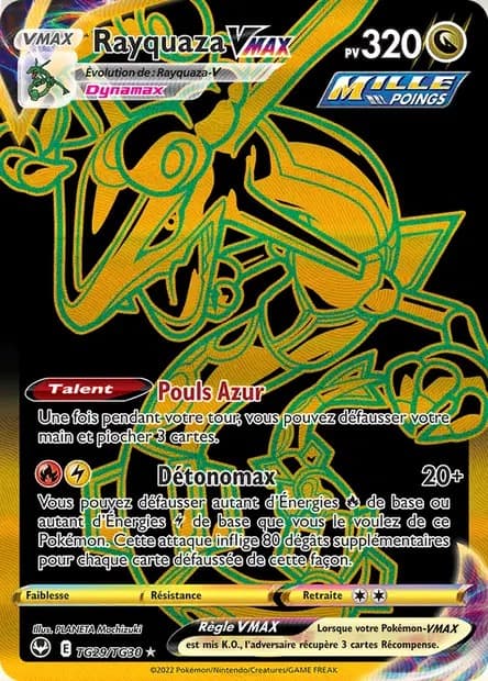 Rayquaza VMAX TG29 Épée & Bouclier Tempête Argentée Galerie de Dresseurs