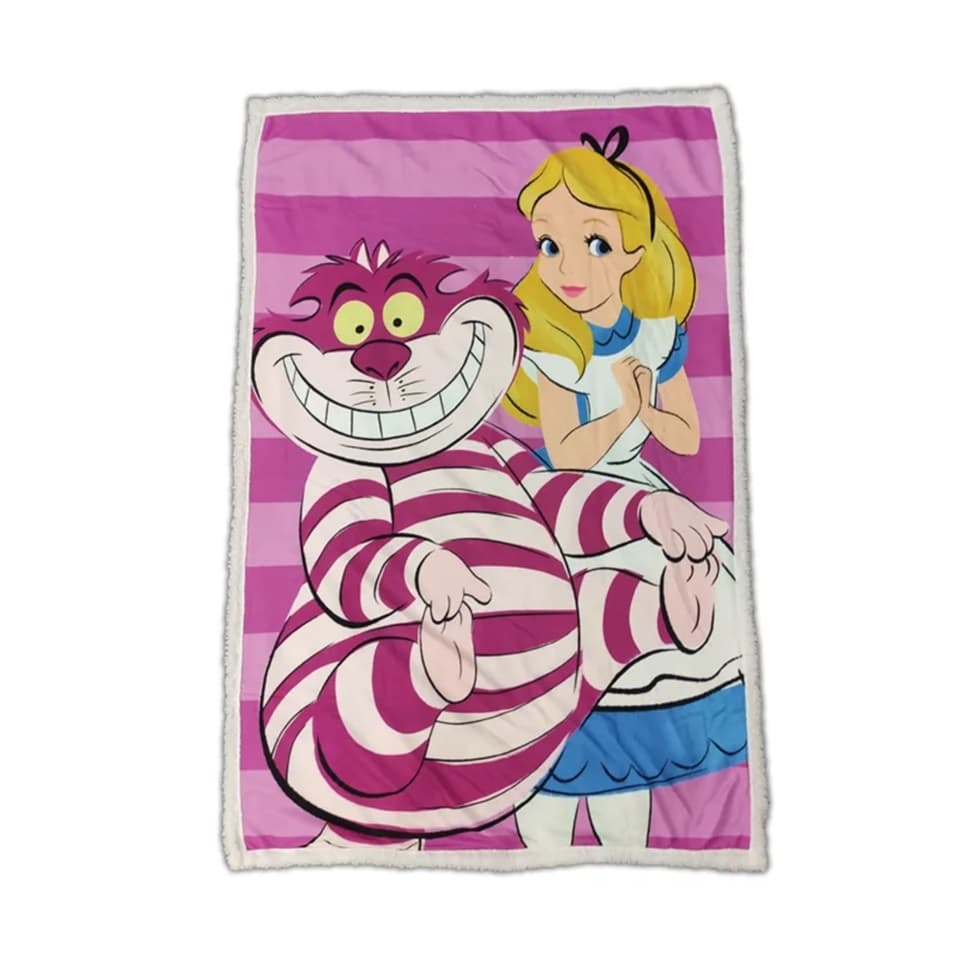 Disney - Alice in Wonderland - Alice en Cheshire Sherpa Deken - 150x100cm