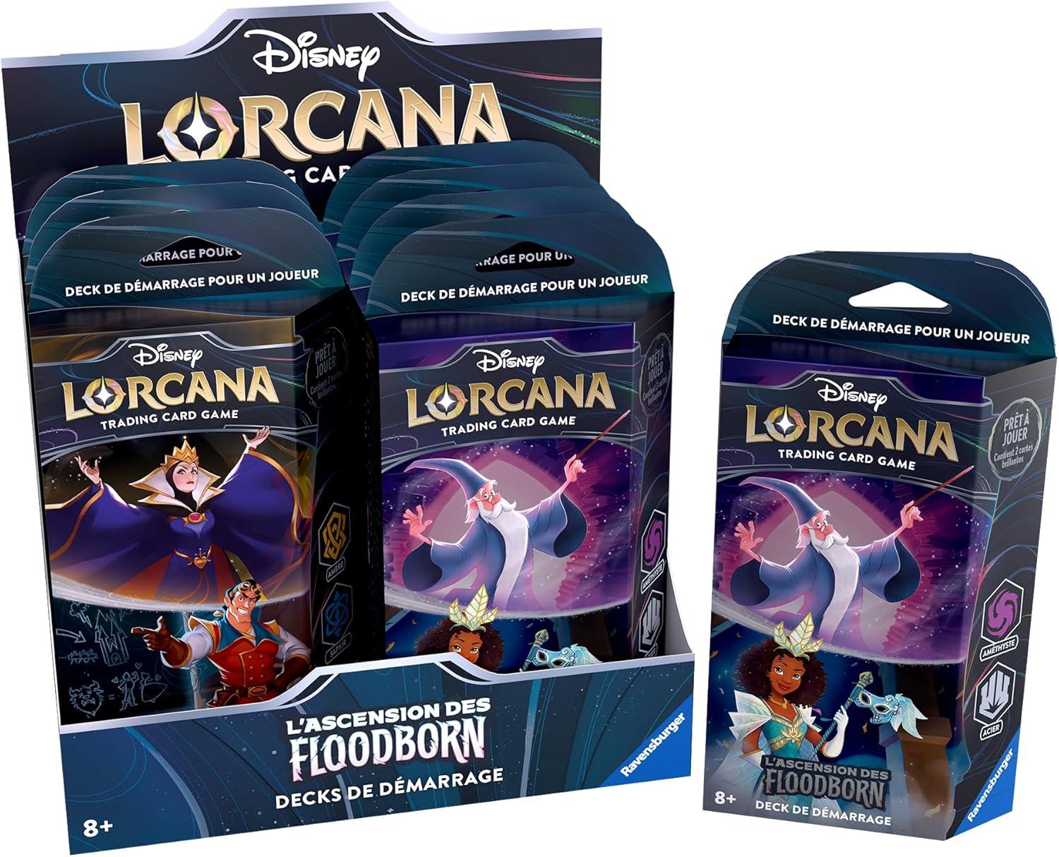 Disney Lorcana JCC : L’Ascension des Floodborn - Display de Deck de démarrage (8 Decks)