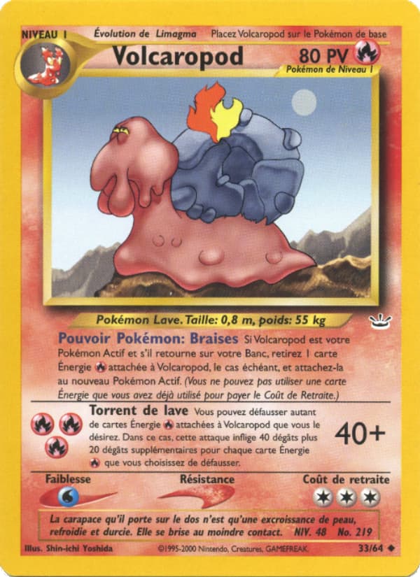 Volcaropod 33 Neo Revelation - Cartes
