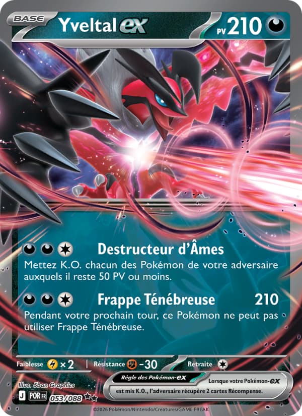 Yveltal-ex 053 Méga-Évolution Équilibre Parfait ME03