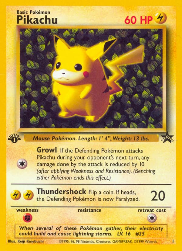 Pikachu 001 Base Wizards Black Star Promos EN
