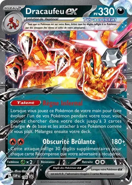 Dracaufeu-ex 196 Ecarlate & Violet SVP Black Star Promos