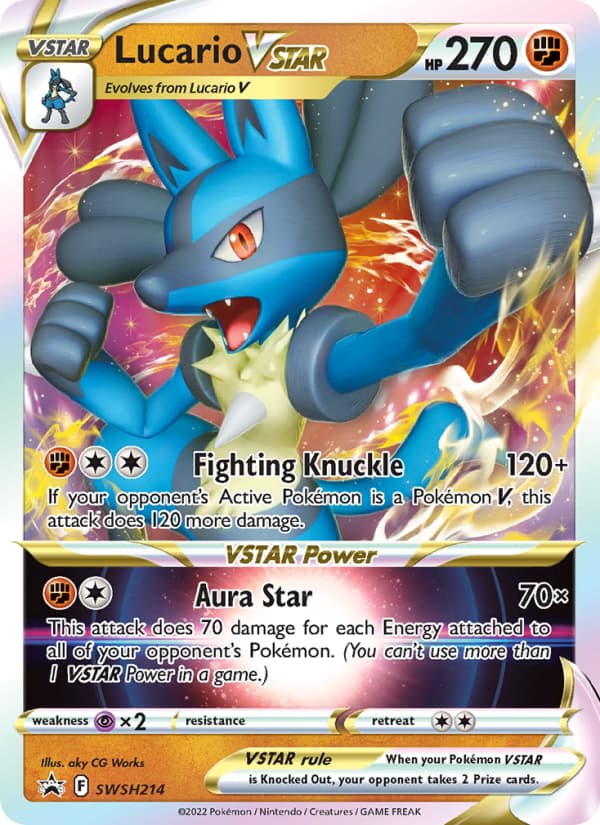 Lucario VSTAR SWSH214 Sword & Shield SWSH Black Star Promos EN