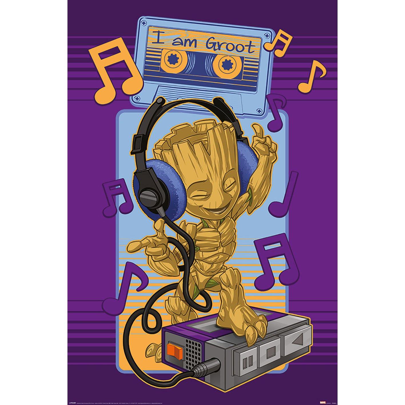 PL 04 - Les Gardiens de la Galaxie (Groot Cassette) - Maxi Poster 91x61cm