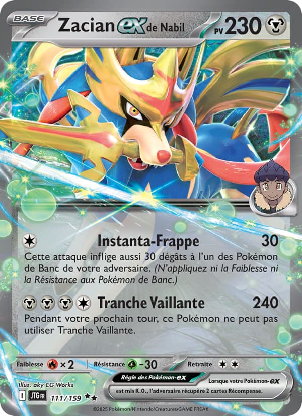 Zacian-ex de Nabil 111 Ecarlate & Violet Aventures Ensemble EV09