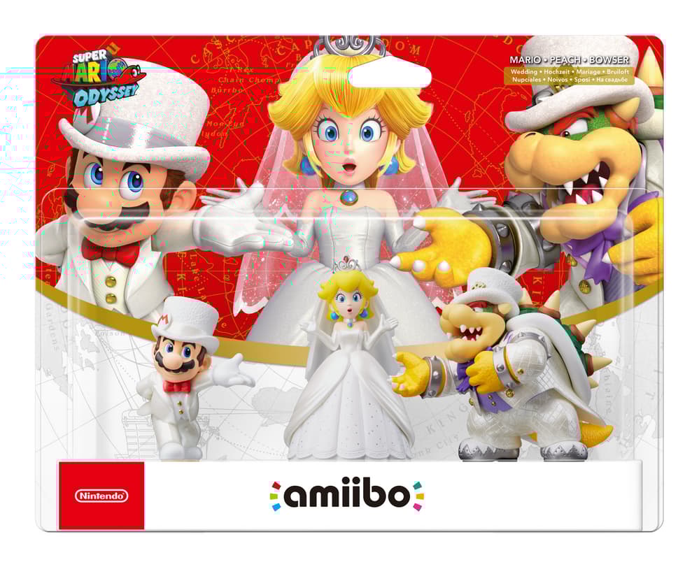 Amiibo Wedding 3 Pack Super Mario Odyssey Collection