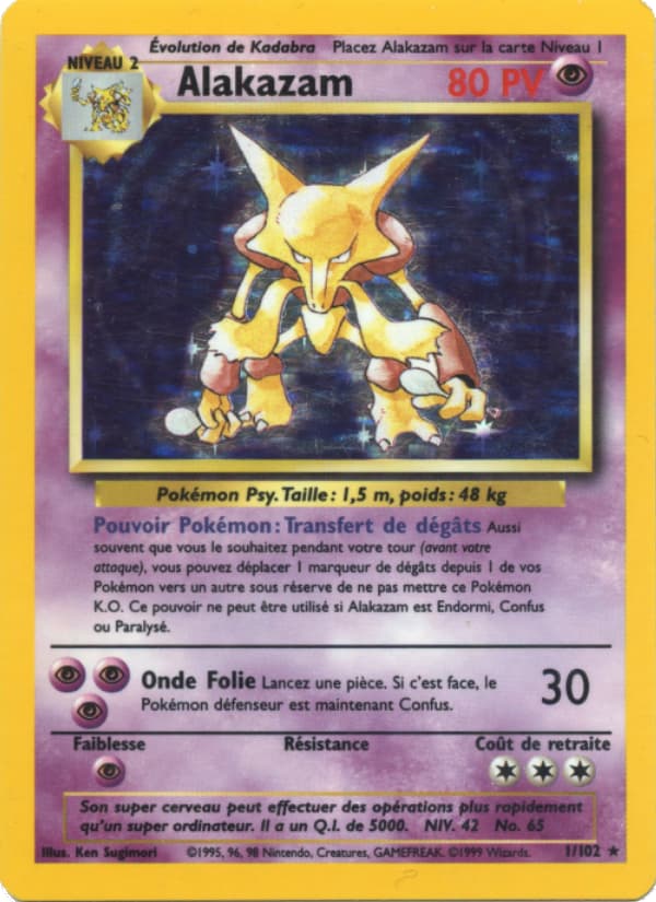 Alakazam 001 Wizards Set de Base