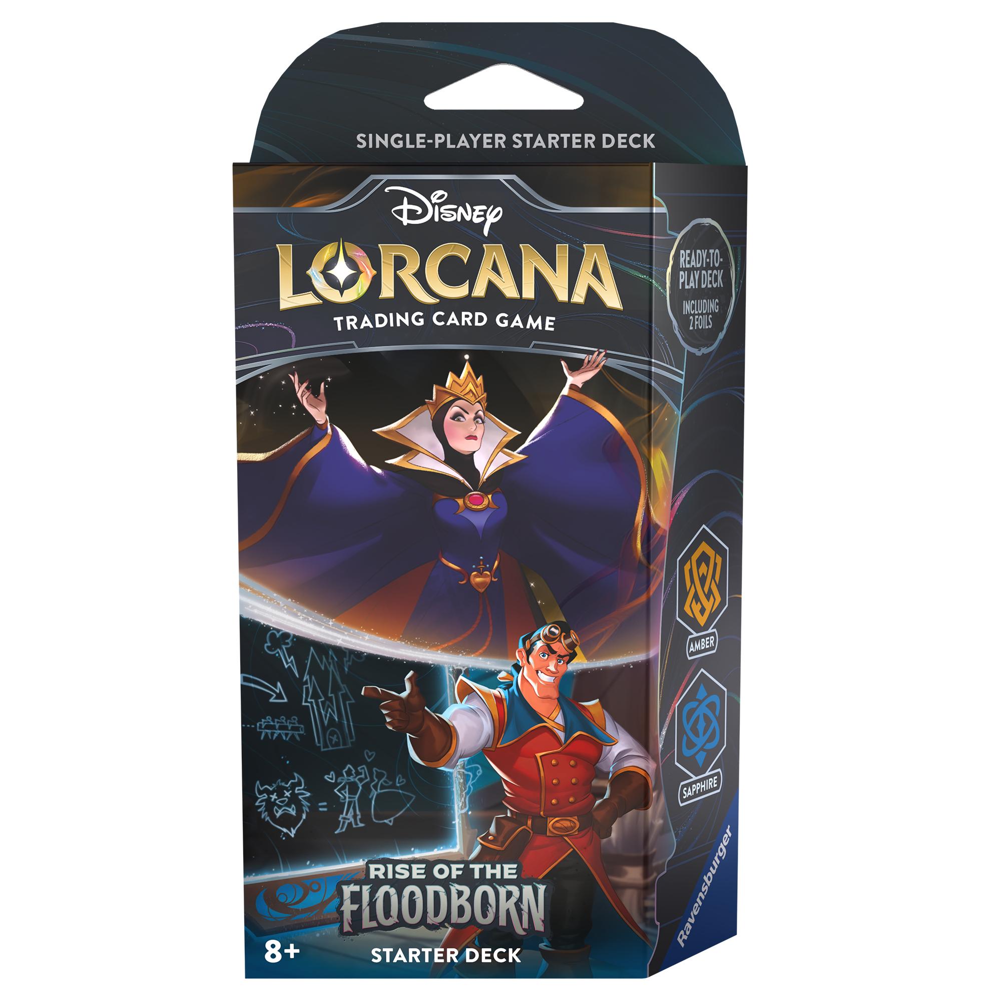 Disney Lorcana JCC : L’Ascension des Floodborn - Deck de démarrage Ambre Saphir