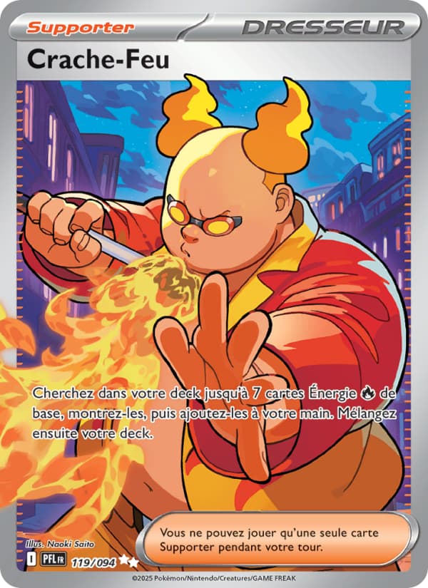 Crache-Feu 119 Méga-Évolution Flammes Fantasmagoriques ME02