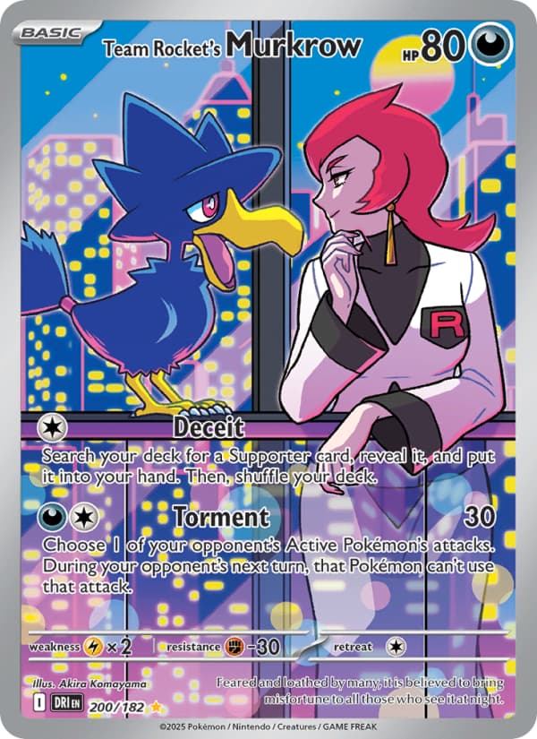 Team Rocket's Murkrow 200 Scarlet & Violet Destined Rivals EN