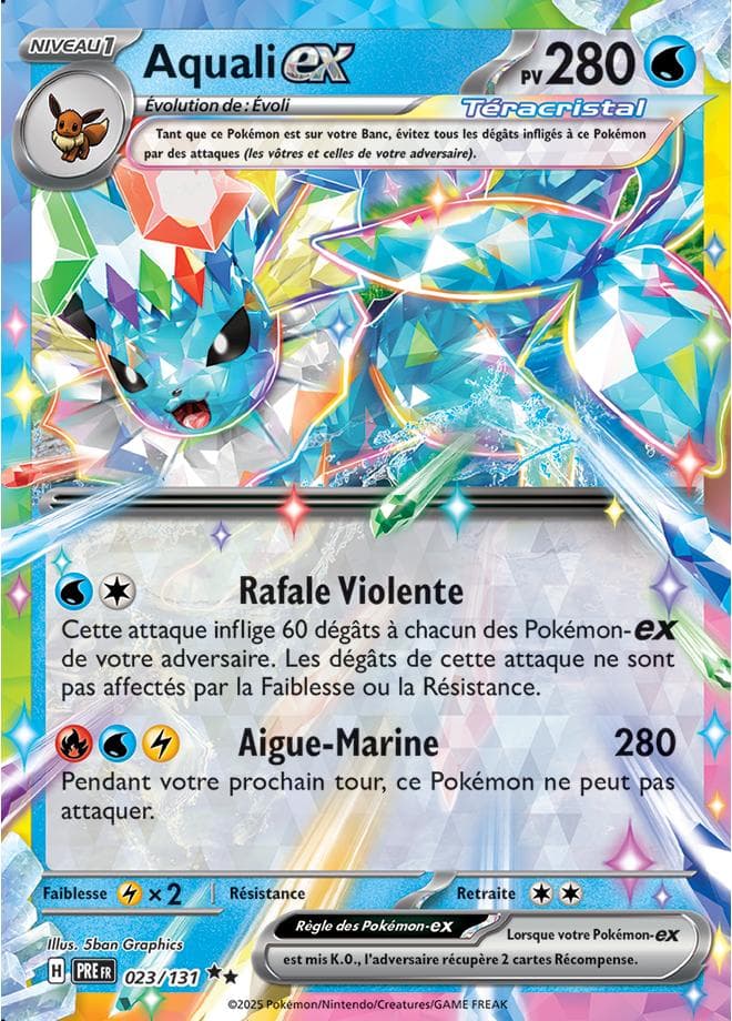 Aquali ex 023 Ecarlate & Violet Evolutions Prismatiques EV085