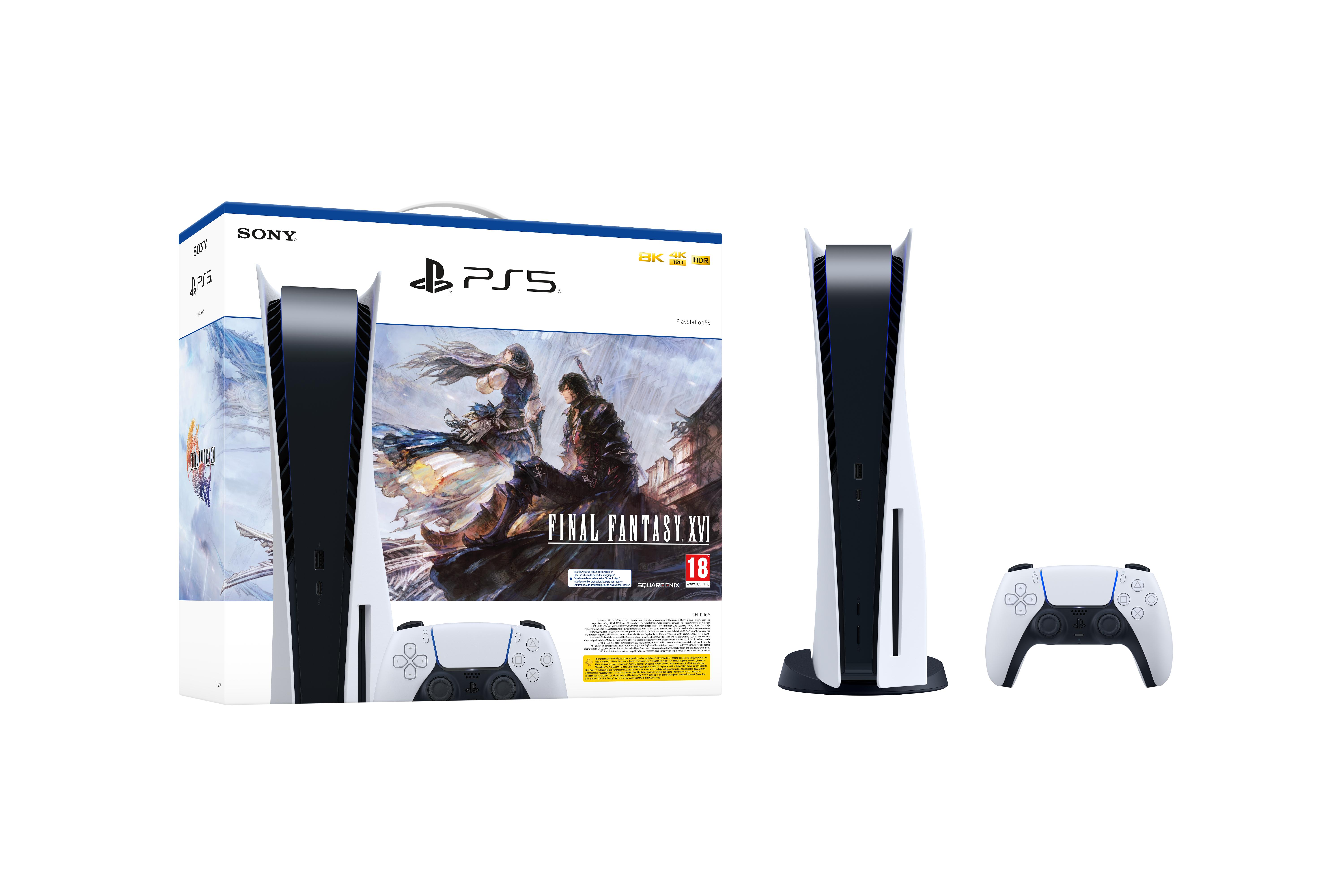PlayStation 5 White + Final Fantasy XVI Voucher