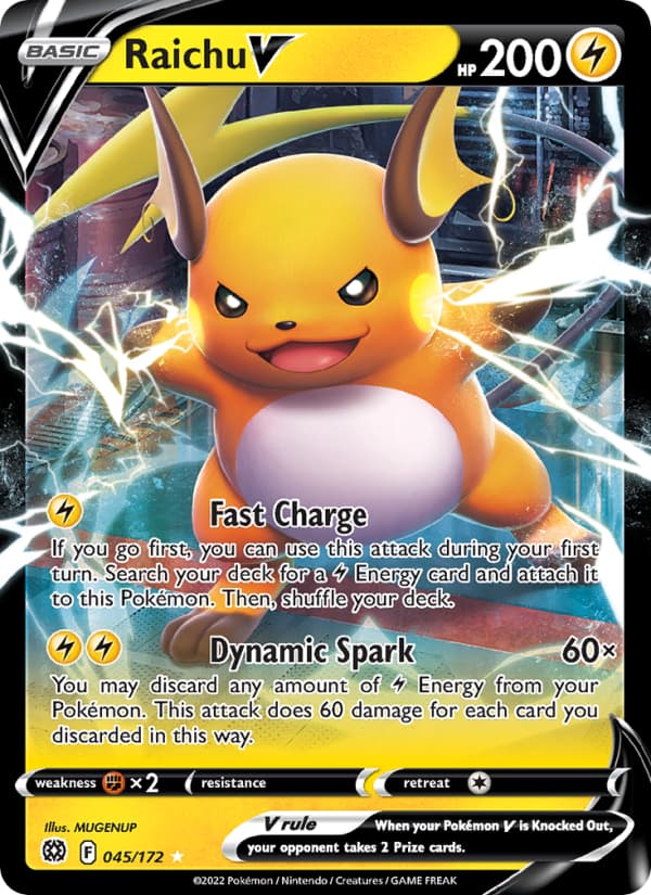 Raichu V 045 Sword & Shield Brilliant Stars EN