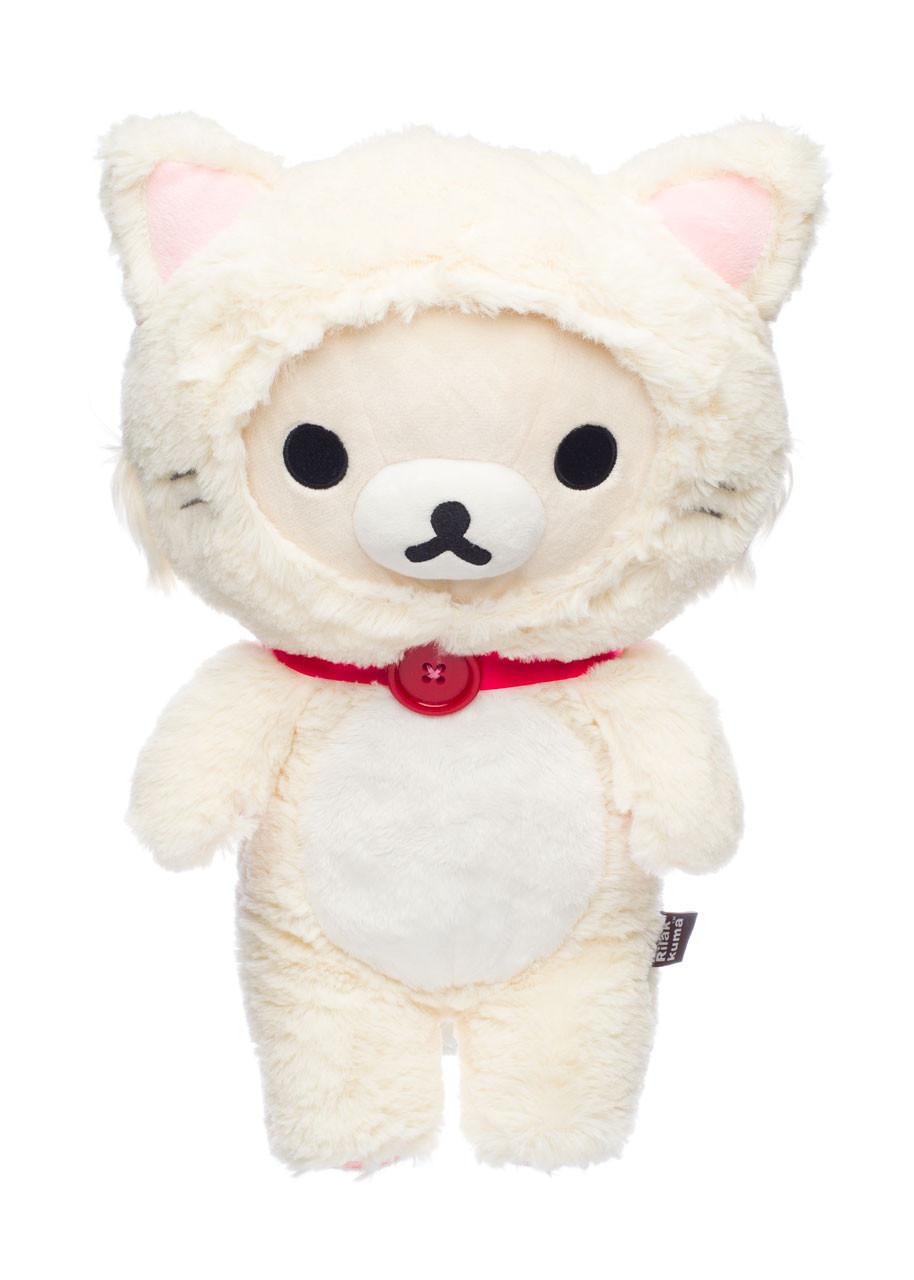 Korilakkuma - Peluche "Costume Chat Blanc" Medium 34cm