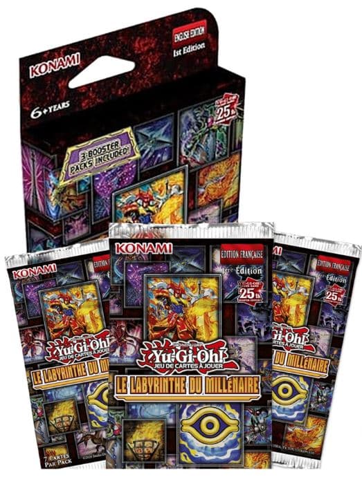 Yu-Gi-Oh! JCC - Pack de 3 Boosters Le Labyrinthe du Millénaire (