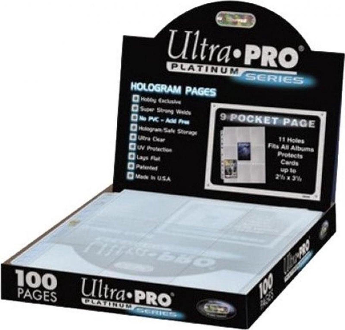 Ultra Pro - Lot de 100 Feuilles de 9 Cases Platinum Series pour Cartes Standard
