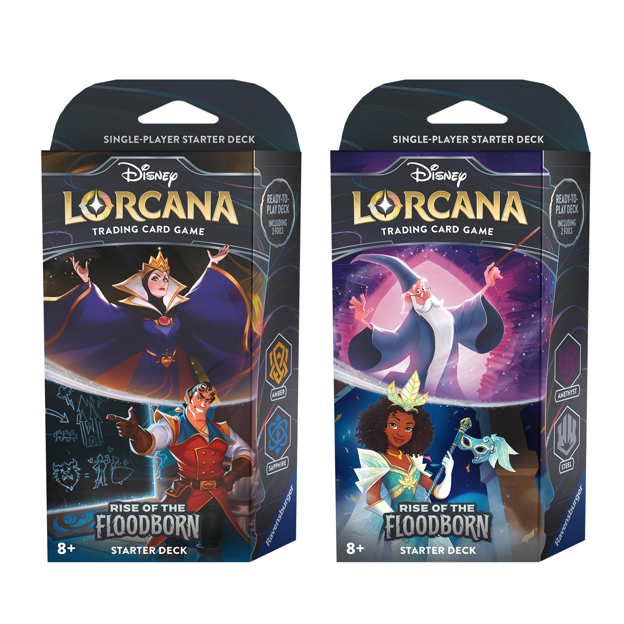 Disney Lorcana JCC : L’Ascension des Floodborn - Display de Deck de démarrage (8 Decks)