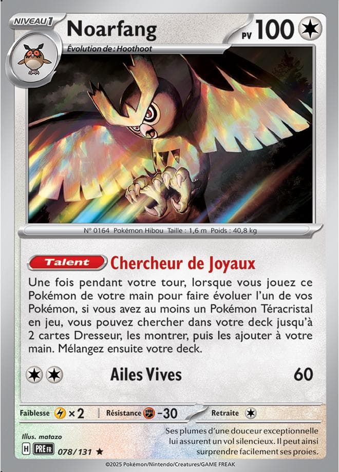Noarfang 078 Ecarlate & Violet Evolutions Prismatiques EV085