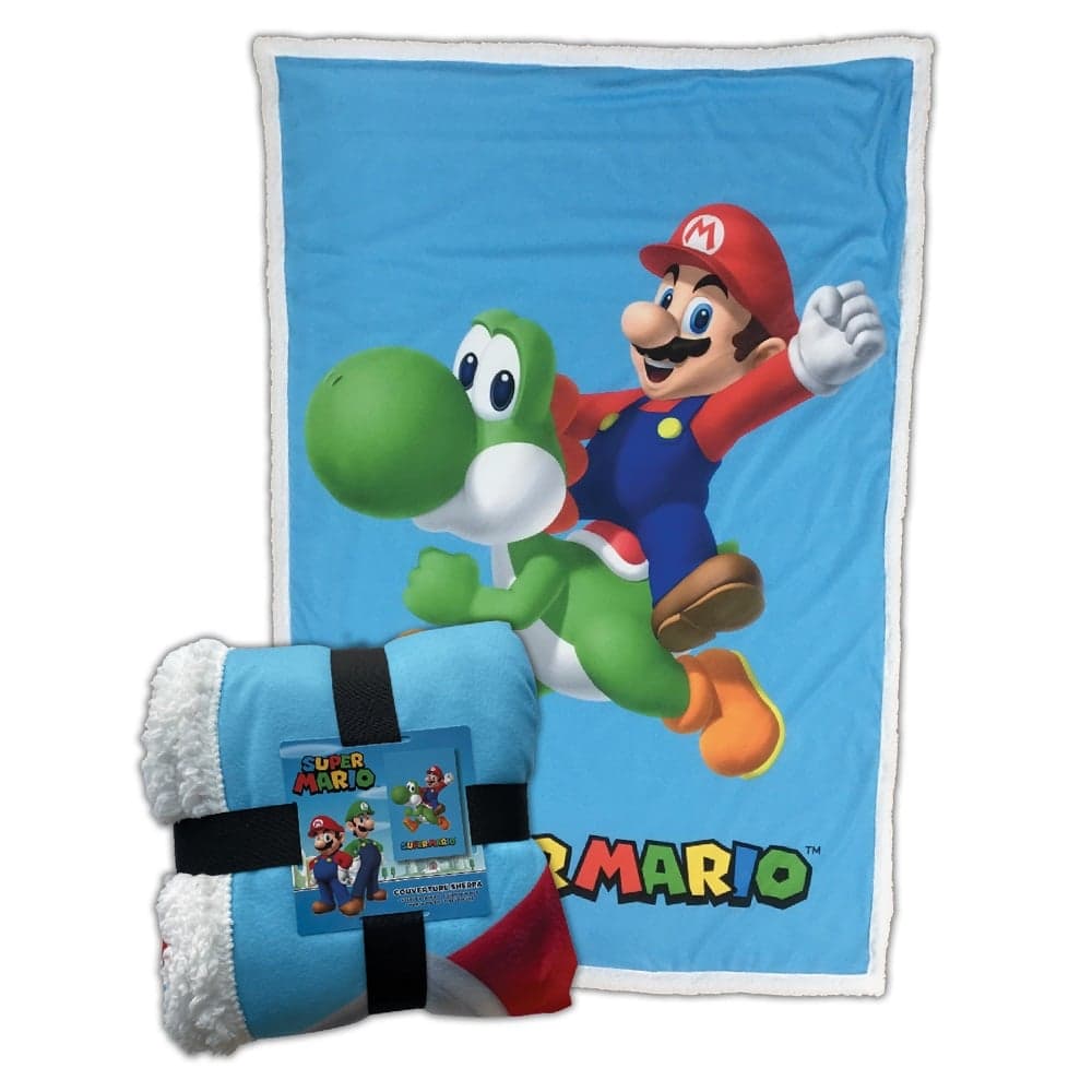 Super Mario Bros. - Plaid sherpa Mario et Yoshi