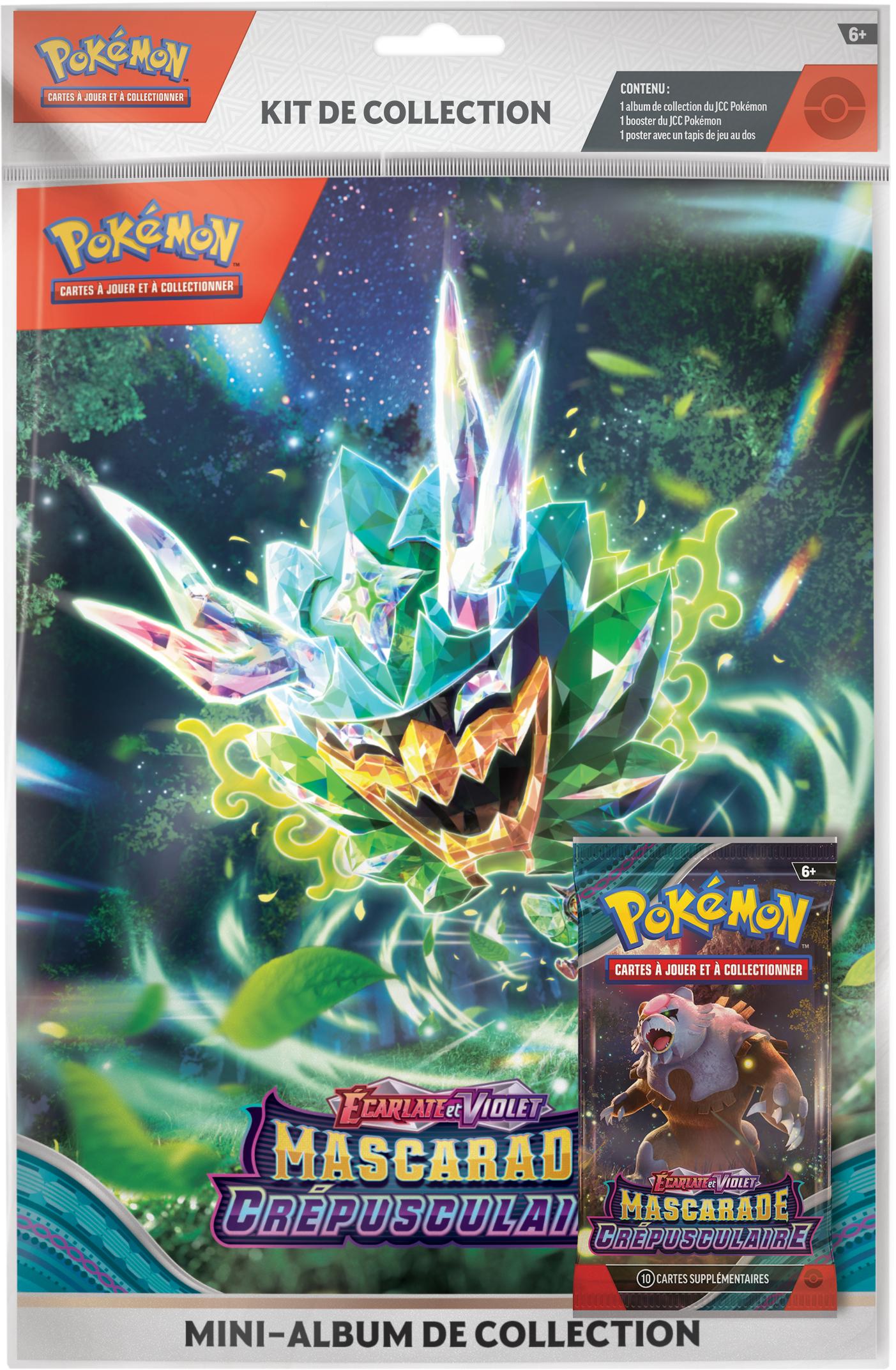 Pokémon JCC - Écarlate et Violet - Kit de Collection Portfolio avec booster Mascarade Crépusculaire (Blister)