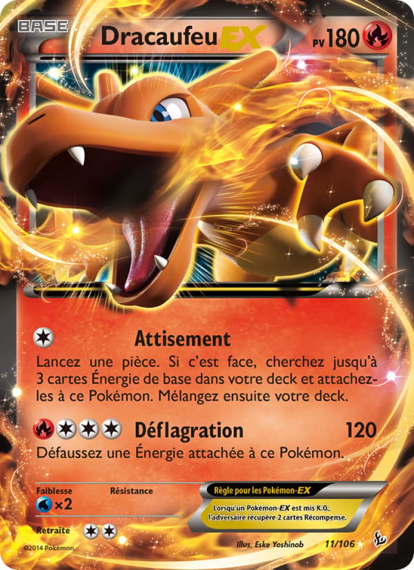Dracaufeu EX 011 XY Étincelles