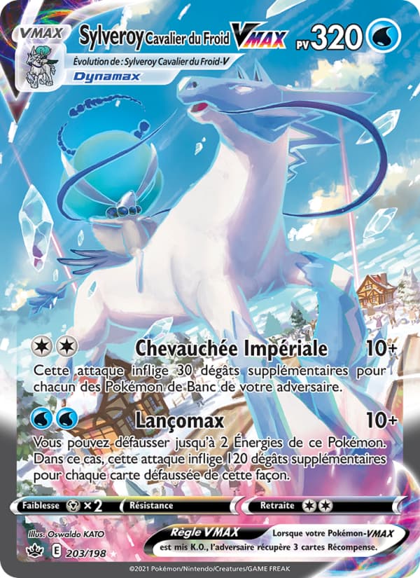 Sylveroy Cavalier du Froid VMAX 203 Épée & Bouclier Règne de Glace EB06