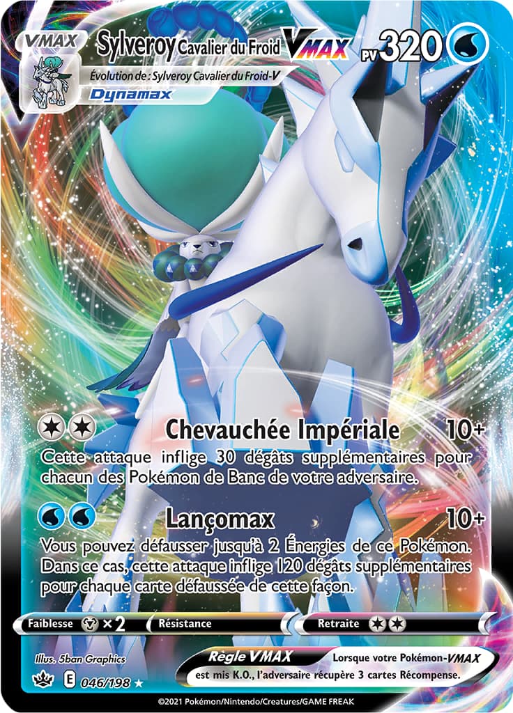 Sylveroy Cavalier du Froid VMAX 046 Épée & Bouclier Règne de Glace EB06