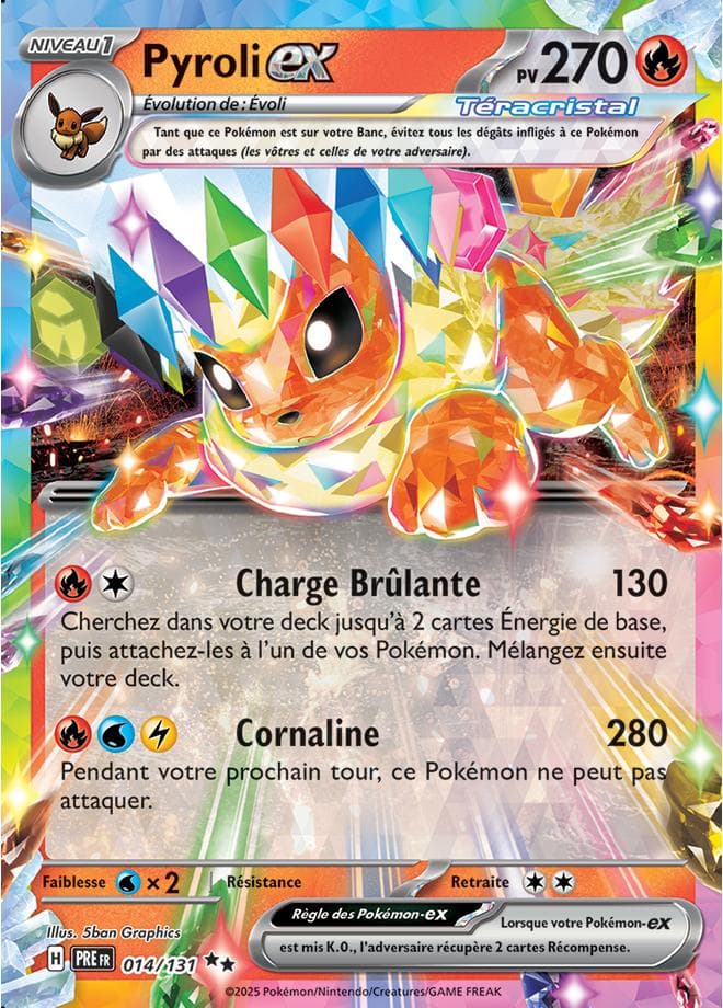 Pyroli ex 014 Ecarlate & Violet Evolutions Prismatiques EV085