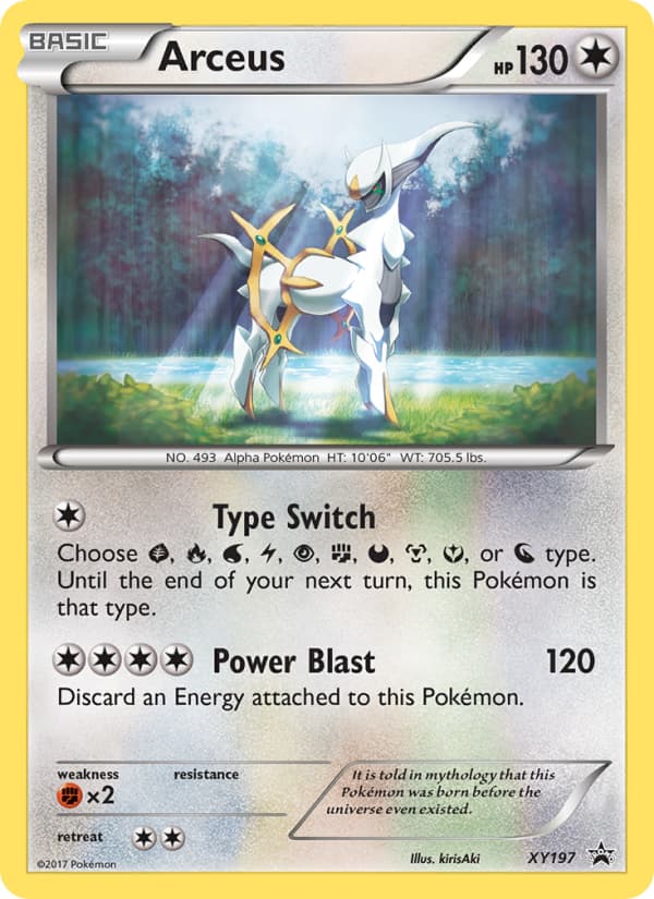 Arceus XY197 XY XY Black Star Promos EN