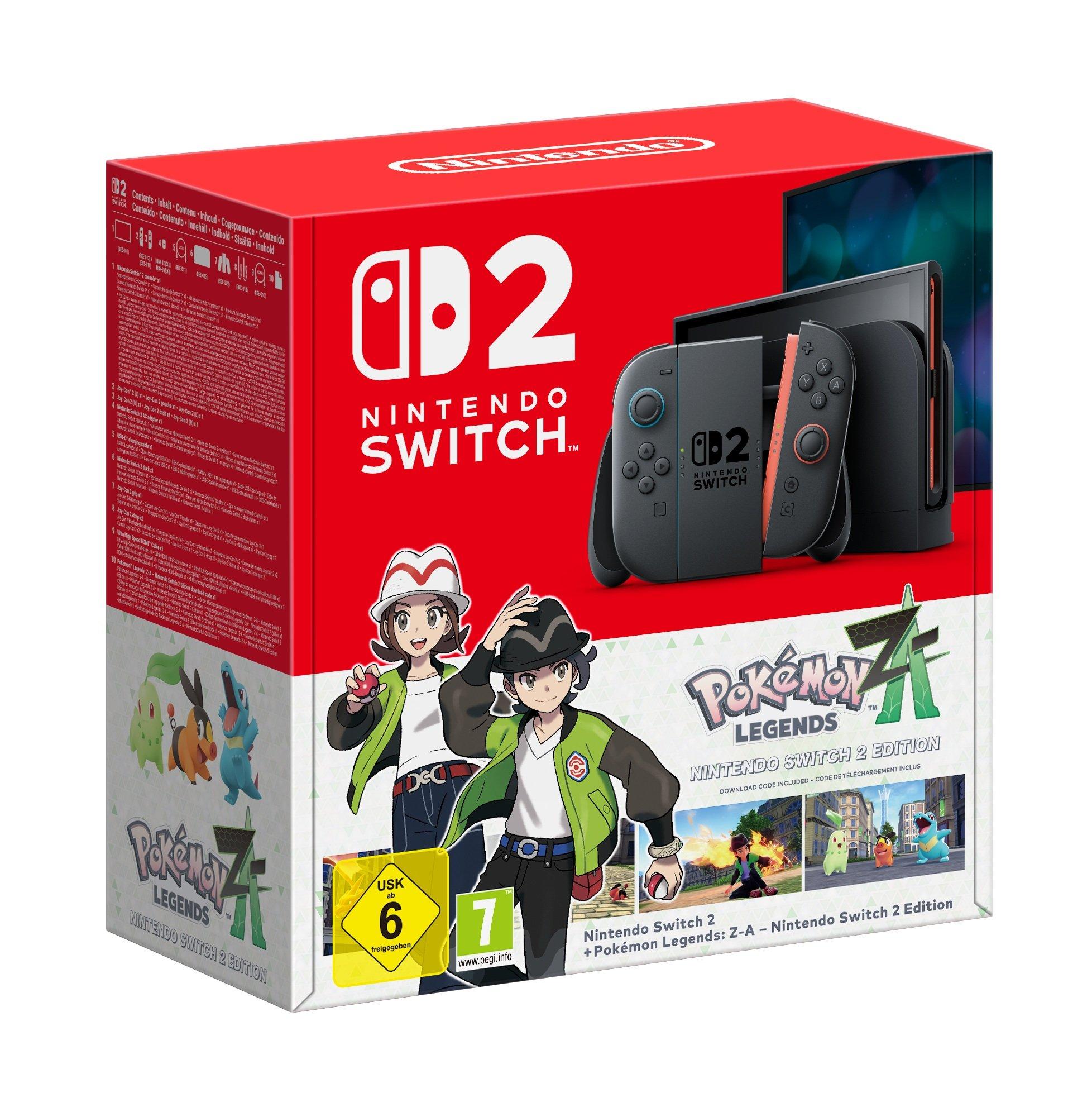 Console Nintendo Switch 2 + Légendes Pokémon : Z-A – Nintendo Switch 2 Edition (Code de téléchargement)
