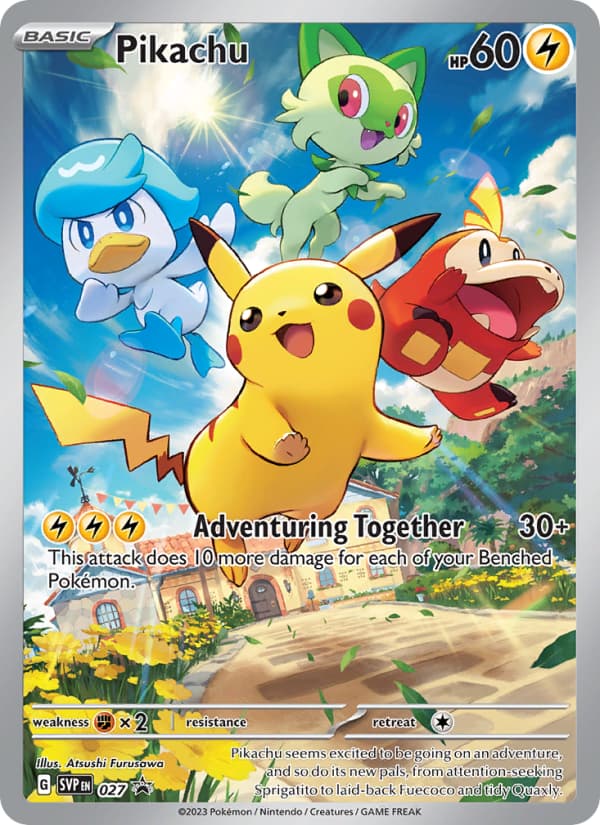 Pikachu 027 Scarlet & Violet SVP Black Star Promos EN