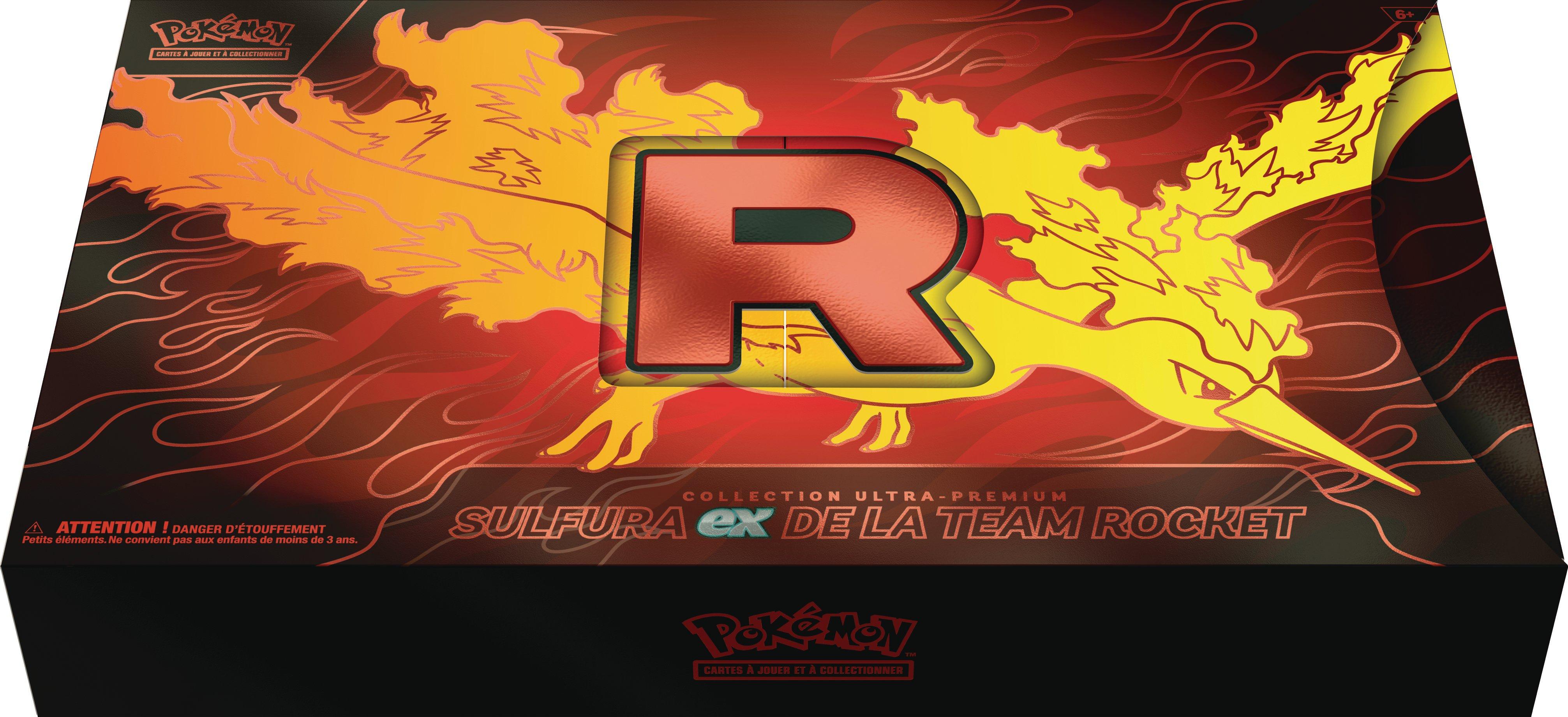 Pokémon JCC : Collection Ultra-Premium Sulfura-ex de la Team Rocket - FR