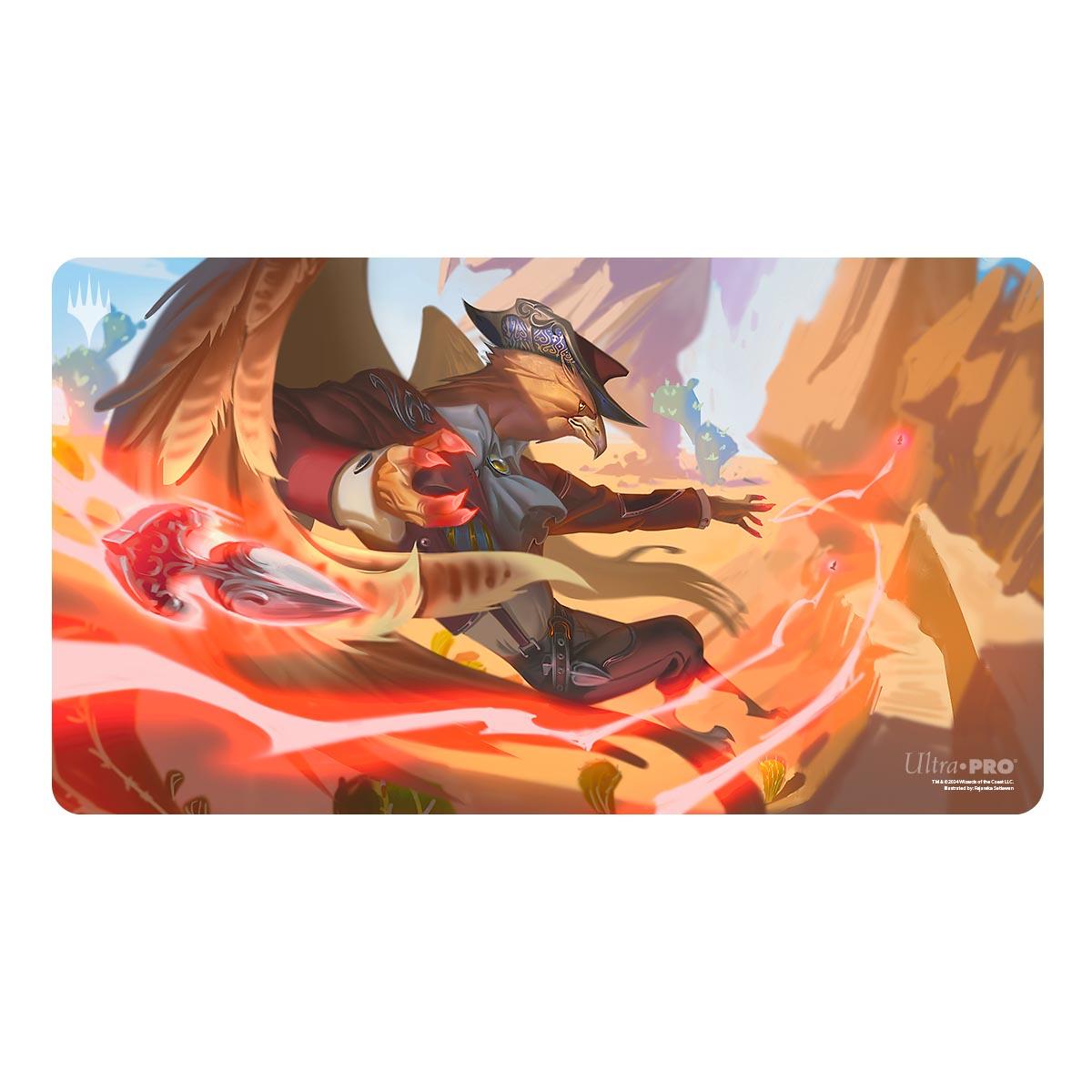 Ultra Pro - Magic - The Gathering - Outlaws of Thunder Junction - Tapis de jeu Slickshot Show-Off (60 x 34 cm)