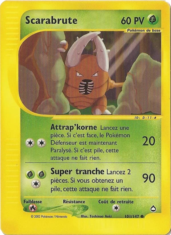 Scarabrute 101 Pokémon-e Aquapolis