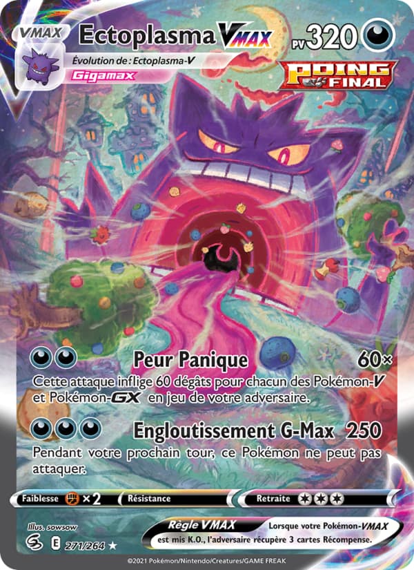 Ectoplasma VMAX 271 Épée & Bouclier Poing de Fusion EB08
