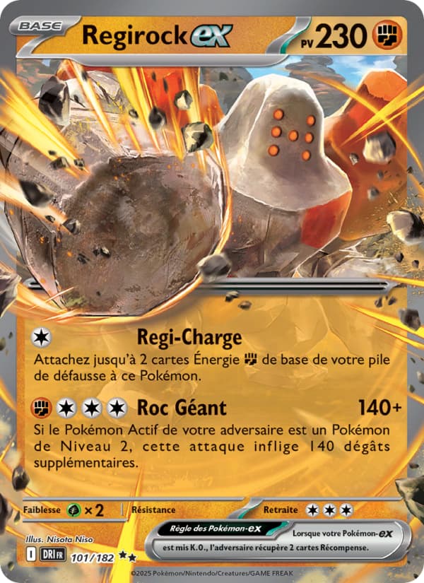 Regirock ex 101 Ecarlate & Violet Rivalités Destinées EV10