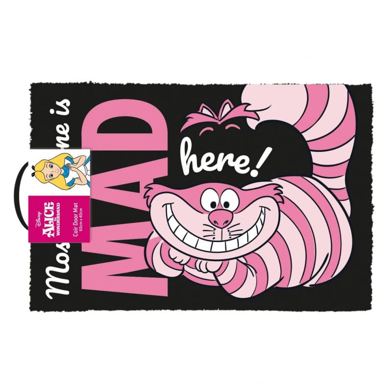 Disney - Alice au pays des merveilles - Paillasson \"We\'re All Mad Here!\" 40x60cm