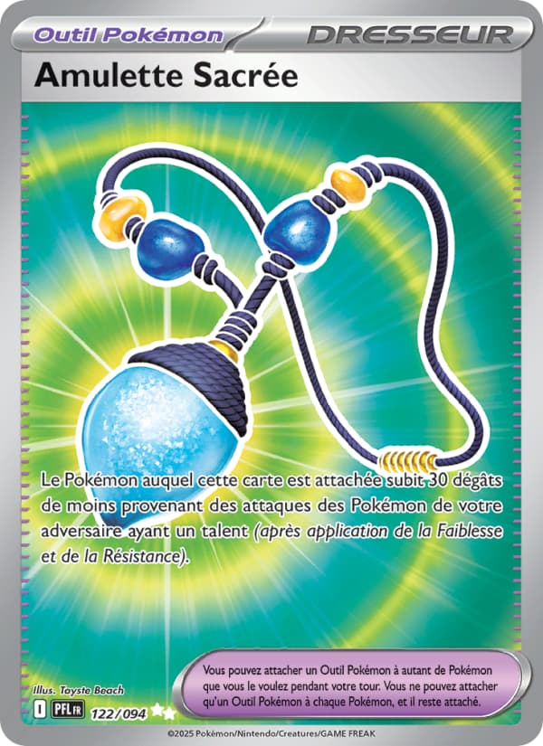 Amulette Sacrée 122 Méga-Évolution Flammes Fantasmagoriques ME02