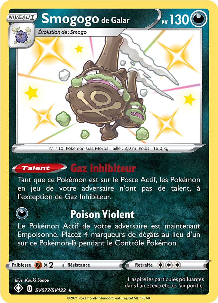 Smogogo de Galar SV077 Épée & Bouclier Destinées Radieuses EB045