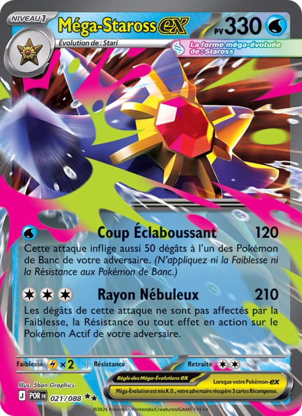 Méga-Staross-ex 021 Méga-Évolution Équilibre Parfait ME03