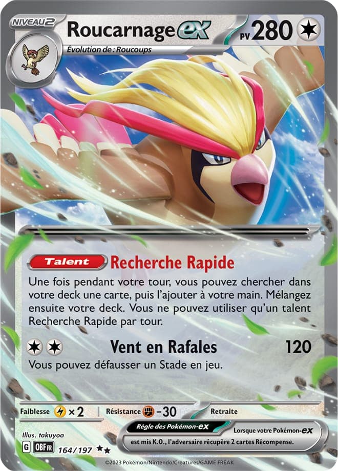 Roucarnage ex 164 Ecarlate & Violet Flammes obsidiènnes EV03