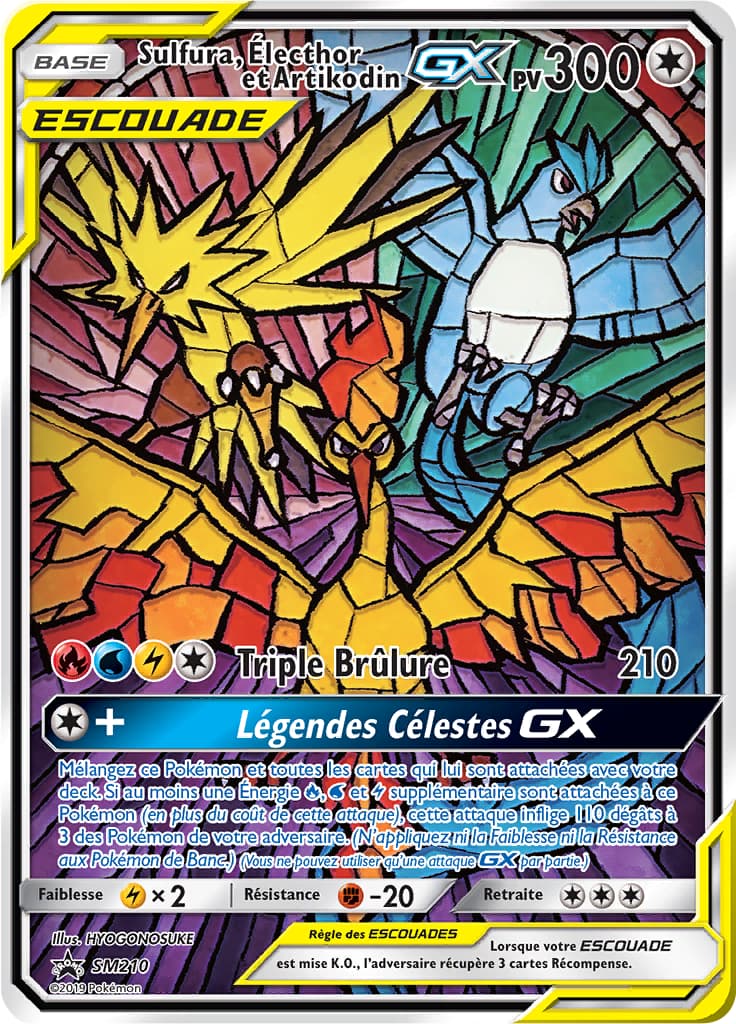 Sulfura, Électhor et Artikodin GX SM210 Soleil et Lune Promo SM