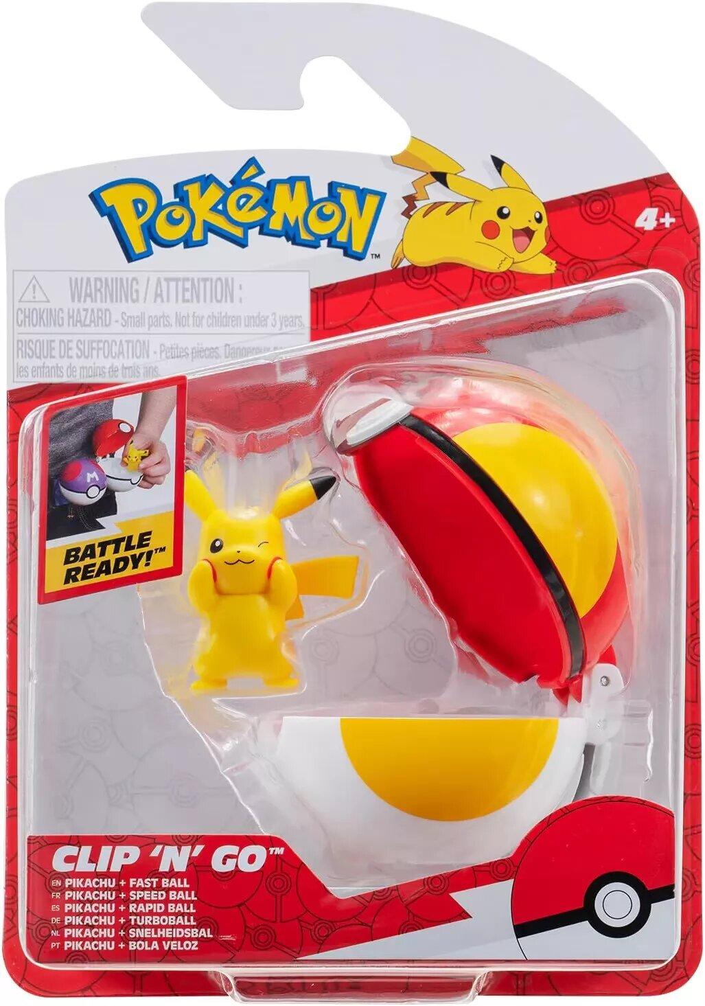 Pokémon - Clip\'n\'Go - Pikachu 8 et Speed Ball 5cm